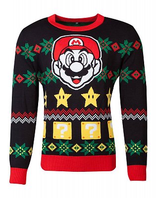 Nintendo Knitted Christmas Sweater Super Mario Night