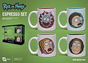 Rick and morty espresso mugs 4-pack characters
