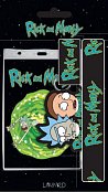 Rick and morty lanyard with rubber keychain rick & morty