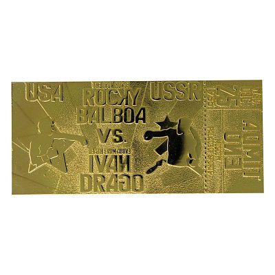 Vstupenka na zápas Rocky IV Replica East vs. West (pozlacená)