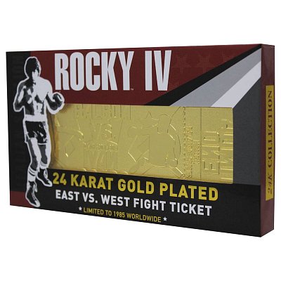 Vstupenka na zápas Rocky IV Replica East vs. West (pozlacená)