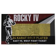 Vstupenka na zápas Rocky IV Replica East vs. West (pozlacená)