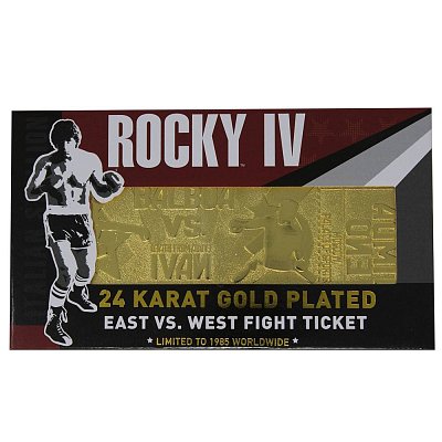Vstupenka na zápas Rocky IV Replica East vs. West (pozlacená)