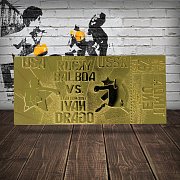 Vstupenka na zápas Rocky IV Replica East vs. West (pozlacená)
