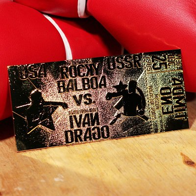 Vstupenka na zápas Rocky IV Replica East vs. West (pozlacená)