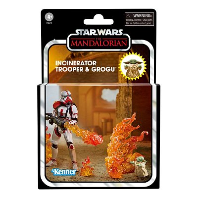 Star Wars: The Mandalorian Vintage Collection Akční figurka 2022 Incinerator Trooper & Grogu 10 cm